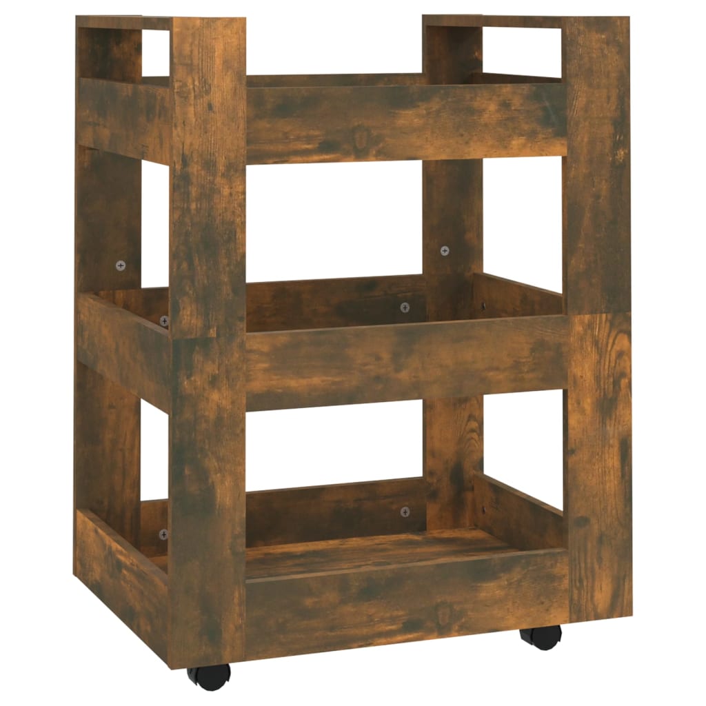 Küchenwagen Weiß 60x45x80 cm Holzwerkstoff