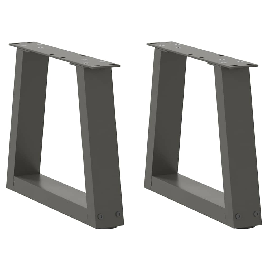 Couchtischbeine V-Form 2 Stück Schwarz 30x(30-31,3) cm Stahl