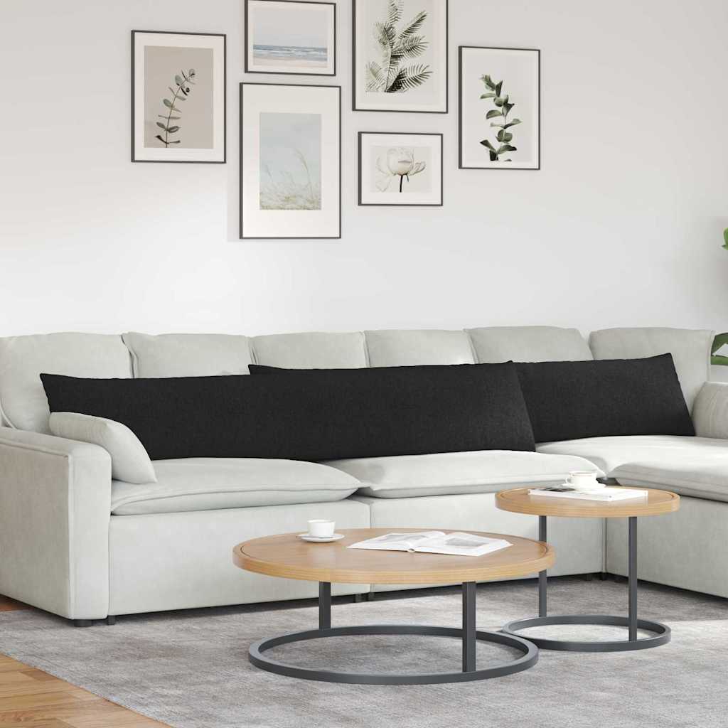 Sofakissen 2 pcs Hellgrau 50 x 30 cm Stoff