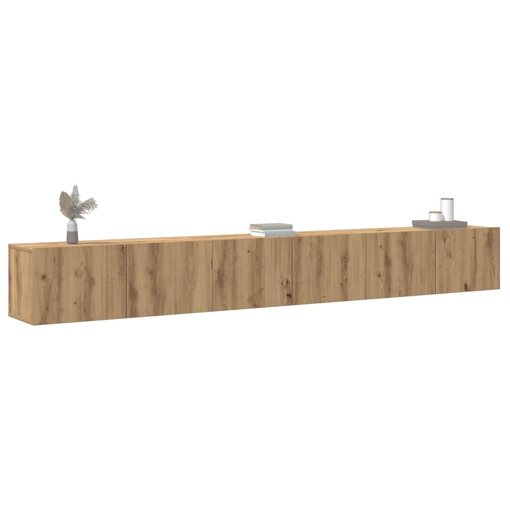 3-tlg. TV-Schrank-Set Weiß Holzwerkstoff