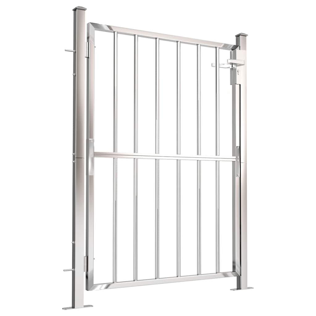 Gartentor 100 x 95 cm Edelstahl