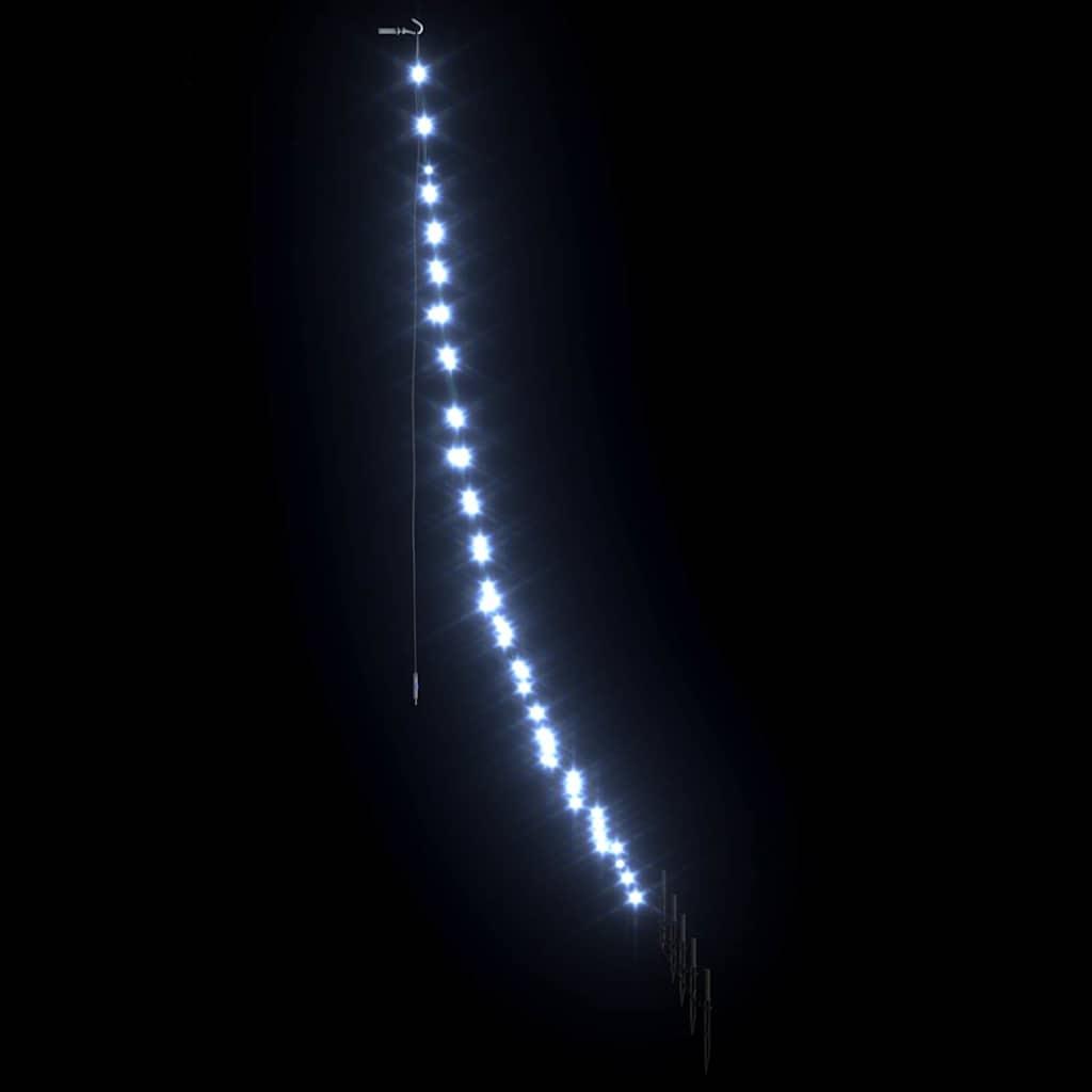 LED Weihnachtsbaum mit Erdspießen Warmes Weiß 182 cm Metall