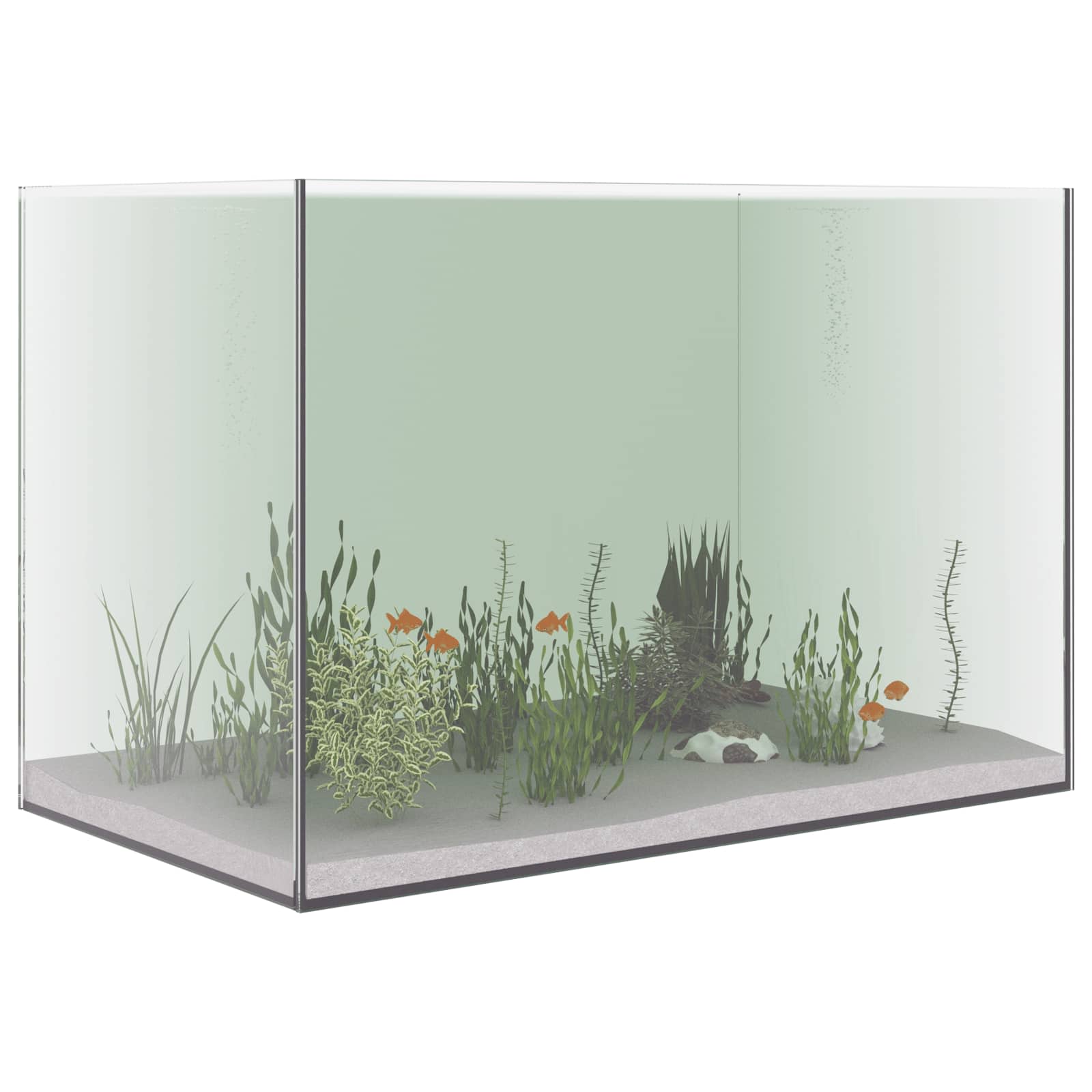 Aquarium mit Speicher Transparent 30 x 20 x 20 cm Glas