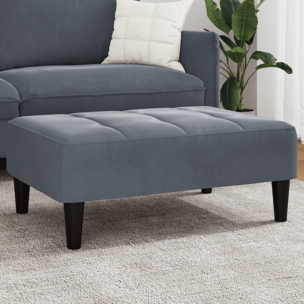 Fußhocker Blau 77x55x31 cm Samt