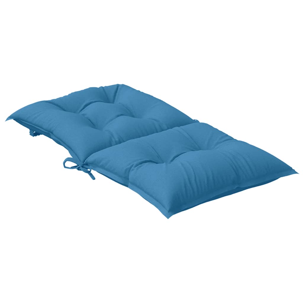 Niedriglehner-Auflagen 2 Stk Melange Anthrazit 100x50x7cm Stoff
