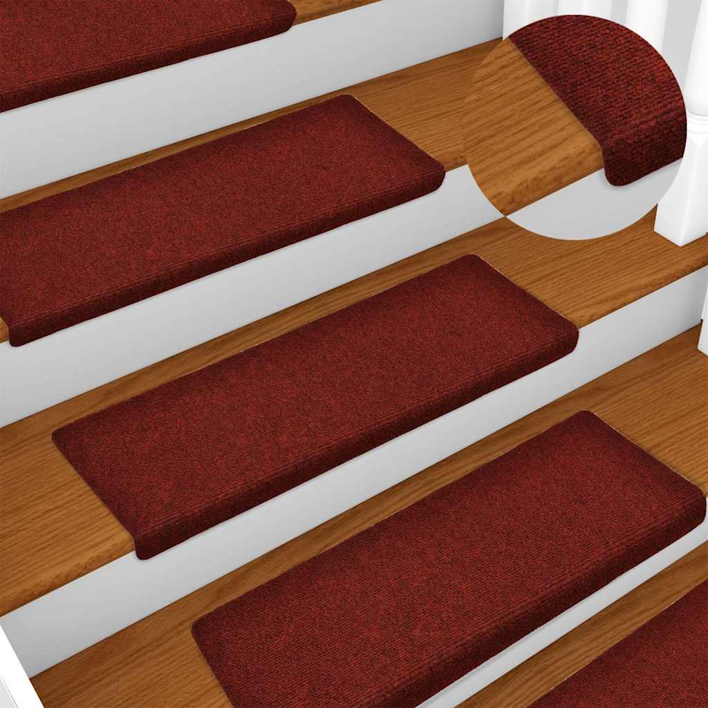 Stufenmatten Selbstklebend 15 Stk. 65x21x4 cm Hellbraun Rechteckiger Rand