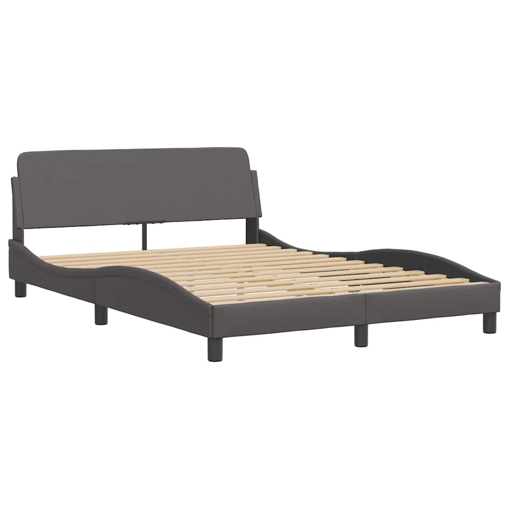 Bettgestell "Dover" Schwarz 80x200 cm Kunstleder