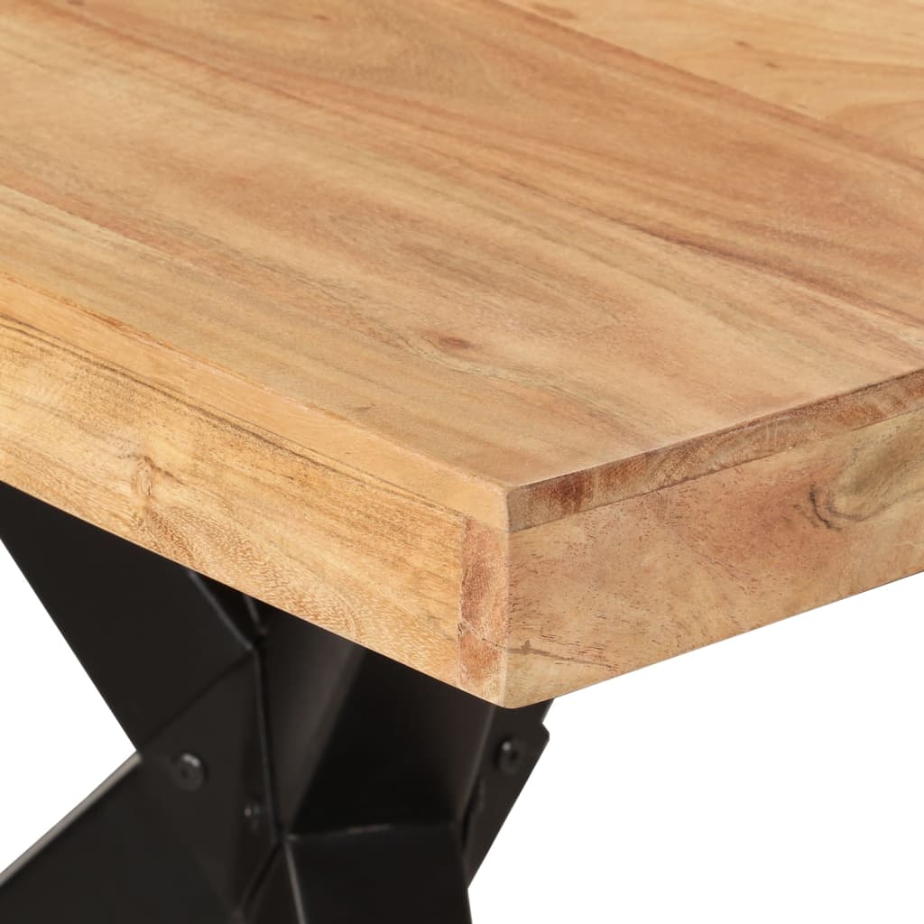 Esstisch 160x80x76 cm Massivholz Akazie