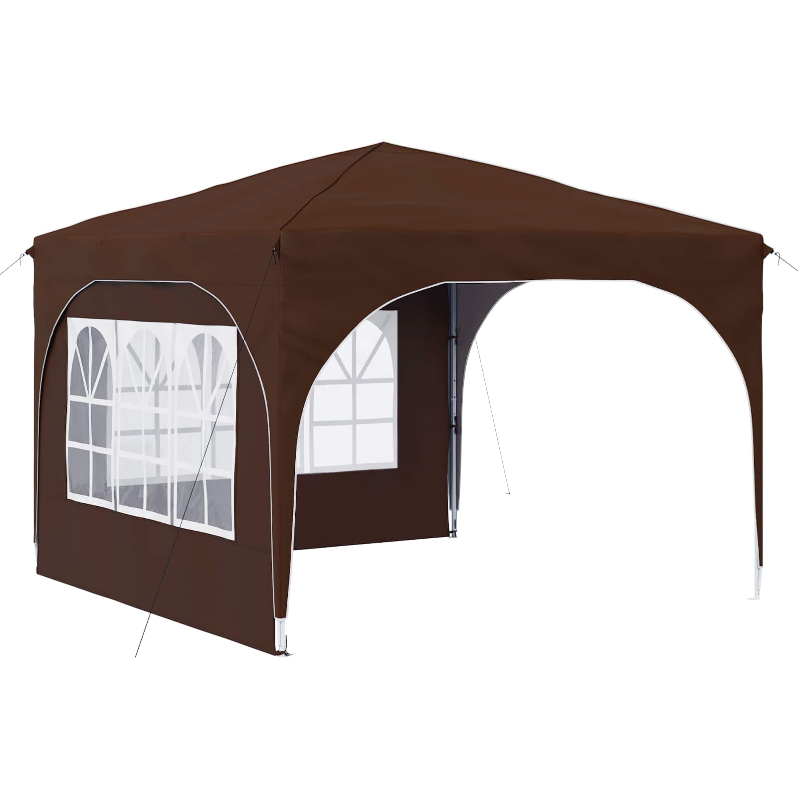 Pop-up Partyzelt 290 x 290 x 245 cm Creme
