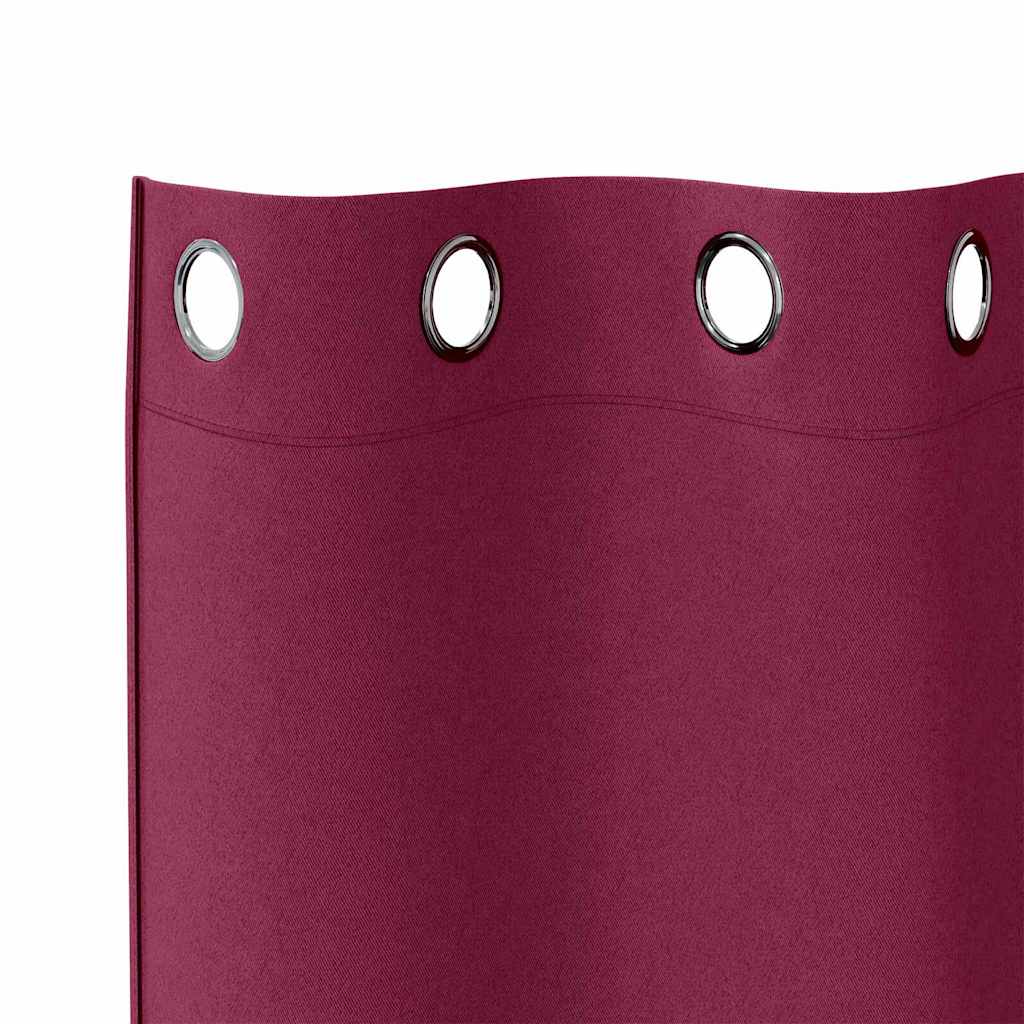 Verdunkelungs-Vorhänge mit Ringen 2 pcs Beige 140 x 140 cm