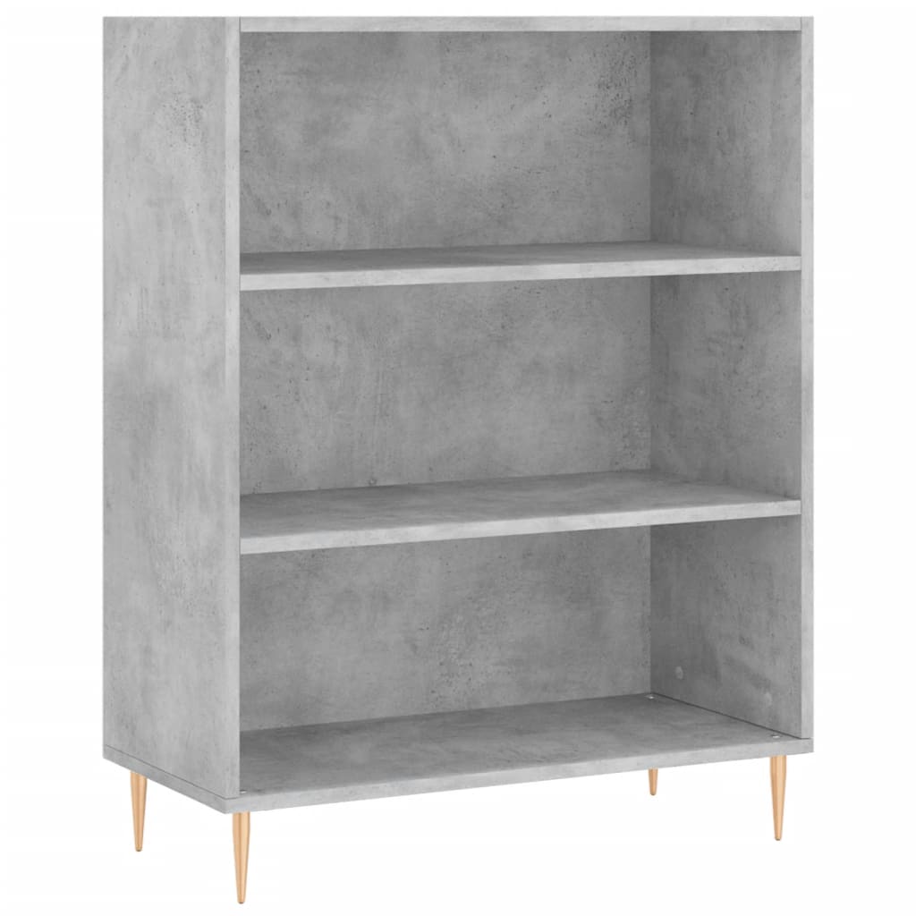 Highboard Hochglanz-Weiß 69,5x34x180 cm Holzwerkstoff