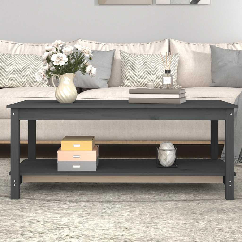 Couchtisch 110x55x45 cm Massivholz Kiefer