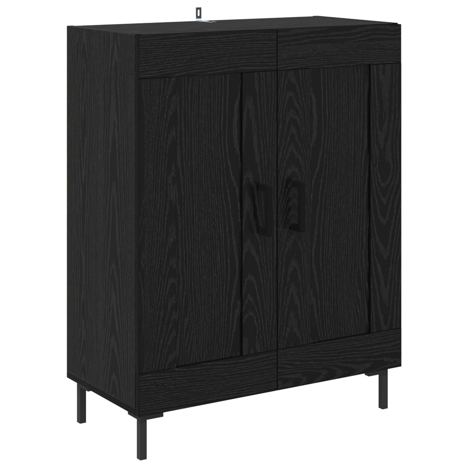 Highboard Hochglanz-Weiß 69,5x34x180 cm Holzwerkstoff