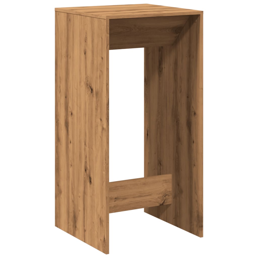 Bartisch Schwarz Eichen-Optik 102 x 50 x 103,5 cm Holzwerkstoff