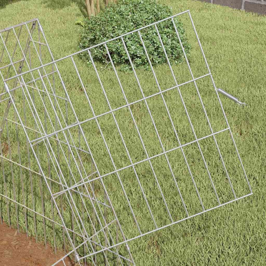 Hühnerkäfig Silber 110 x 55 x 55 cm Verzinkter Stahl