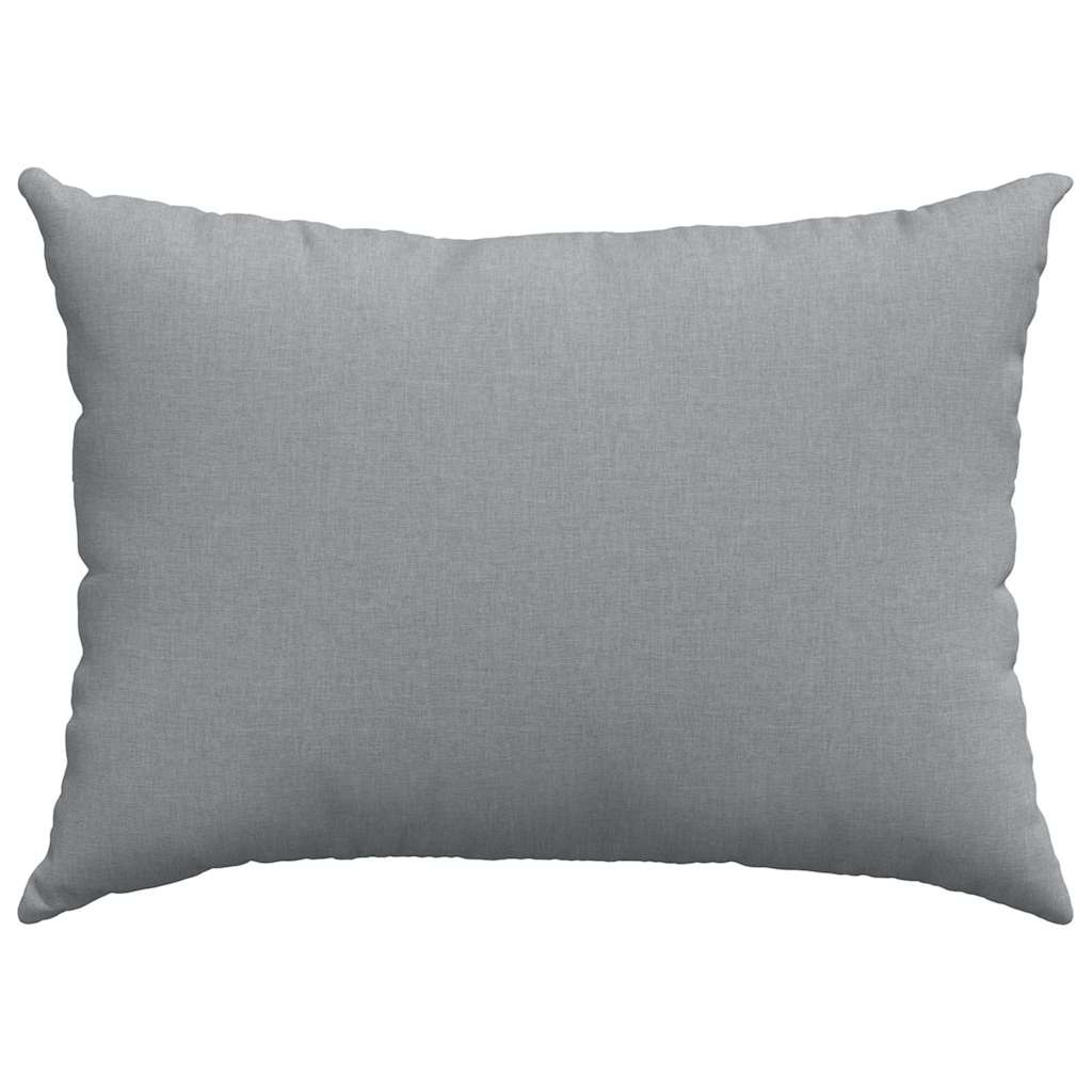 Sofakissen 2 pcs Hellgrau 50 x 30 cm Stoff