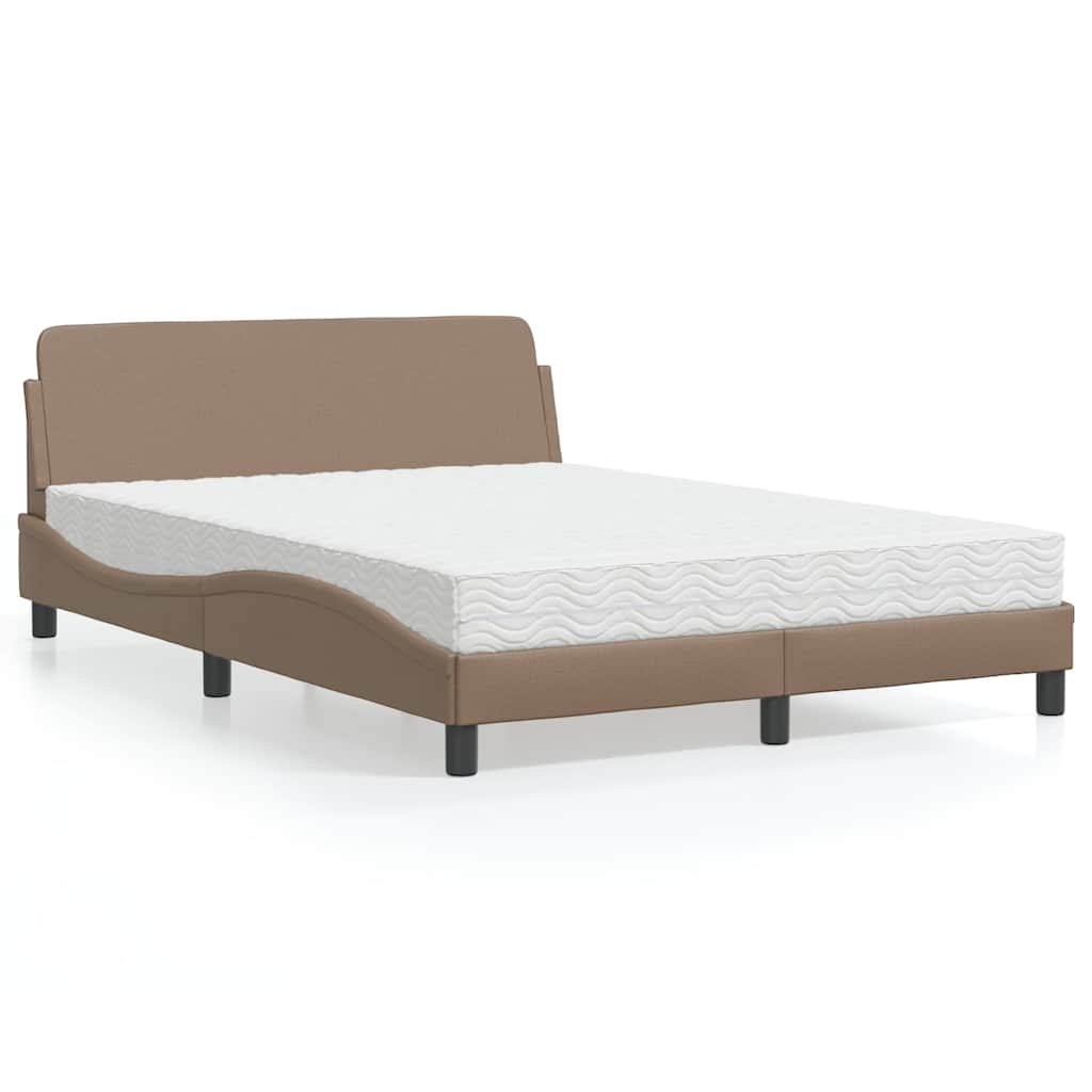 Bett mit Matratze "Dover" Schwarz 80x200 cm Kunstleder