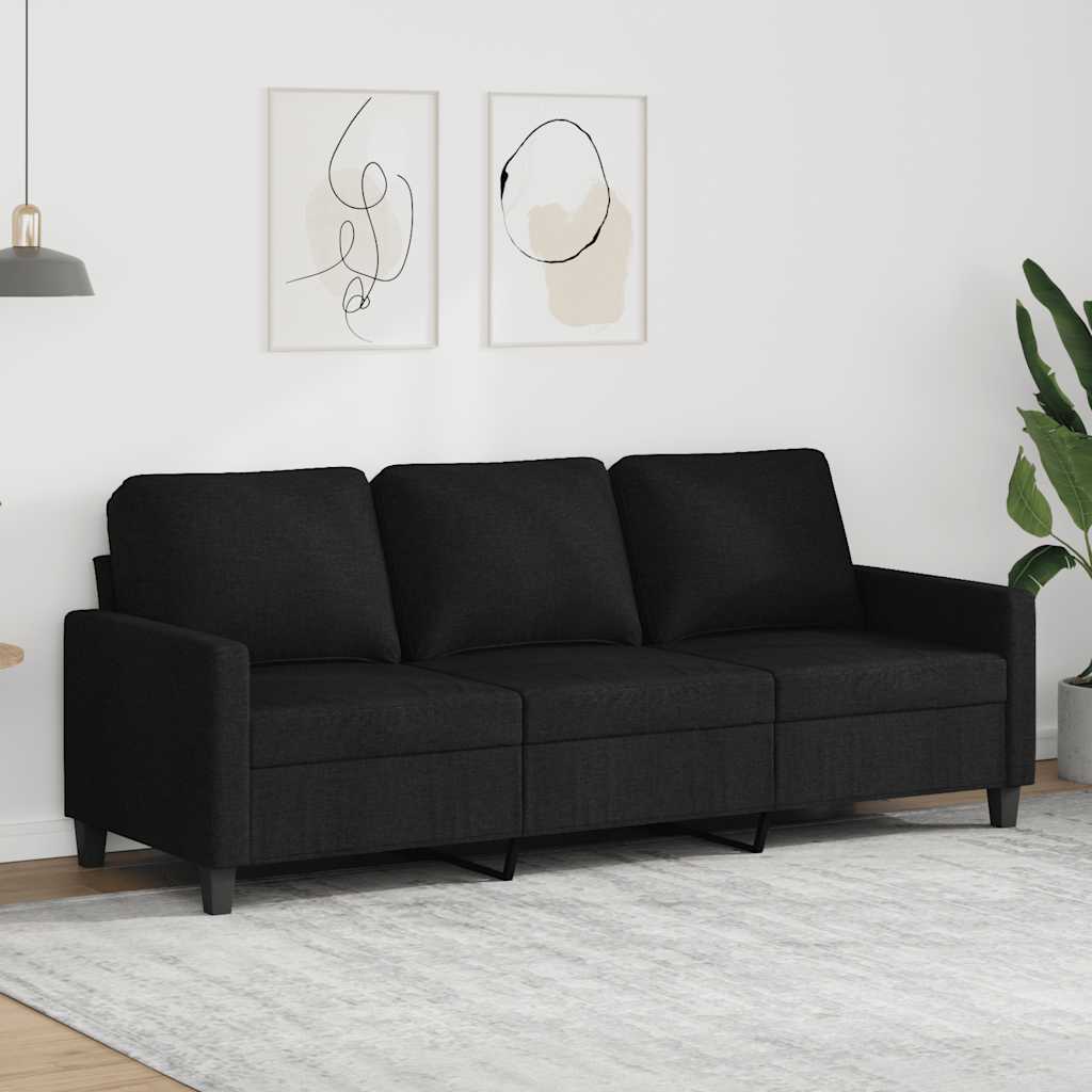 3-Sitzer-Sofa Hellgrau 180 cm Stoff