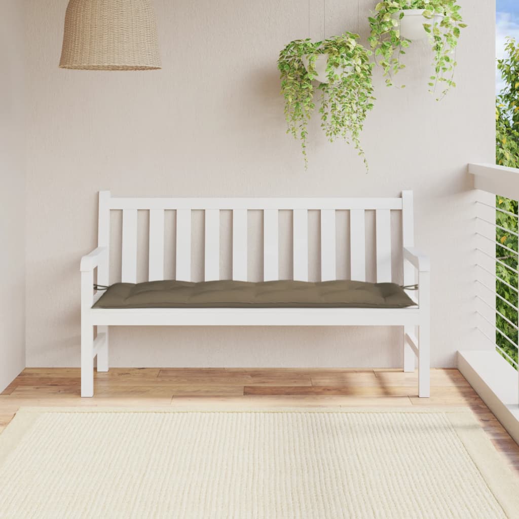 Gartenbank-Auflage Melange Anthrazit 100x50x7 cm Stoff
