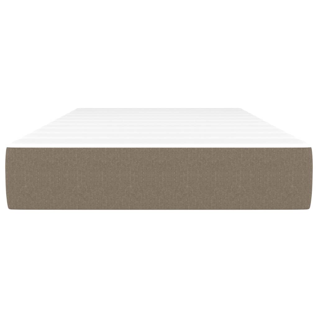 Taschenfederkernmatratze Mittel Hellgrau 80x200x20 cm Stoff