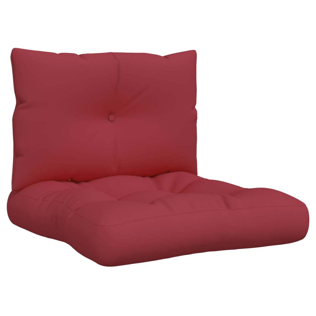 Palettenkissen 3-tlg. Taupe Stoff