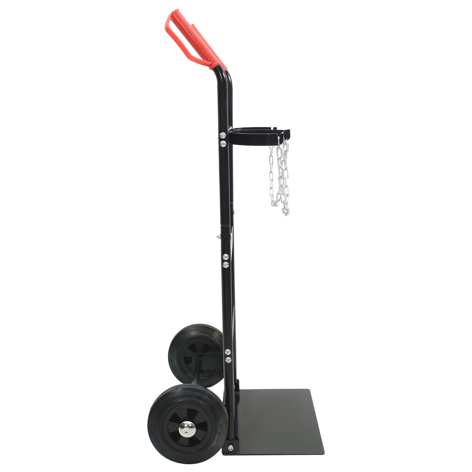 Handwagen Schwarz und Rot 49 x 49 x 101 cm Stahl