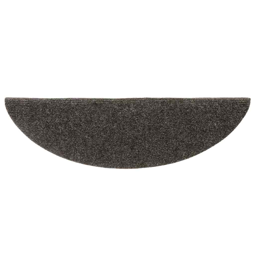 Stufenmatten Selbstklebend 15 Stk. 56x17x3 cm Hellbraun Halbrund