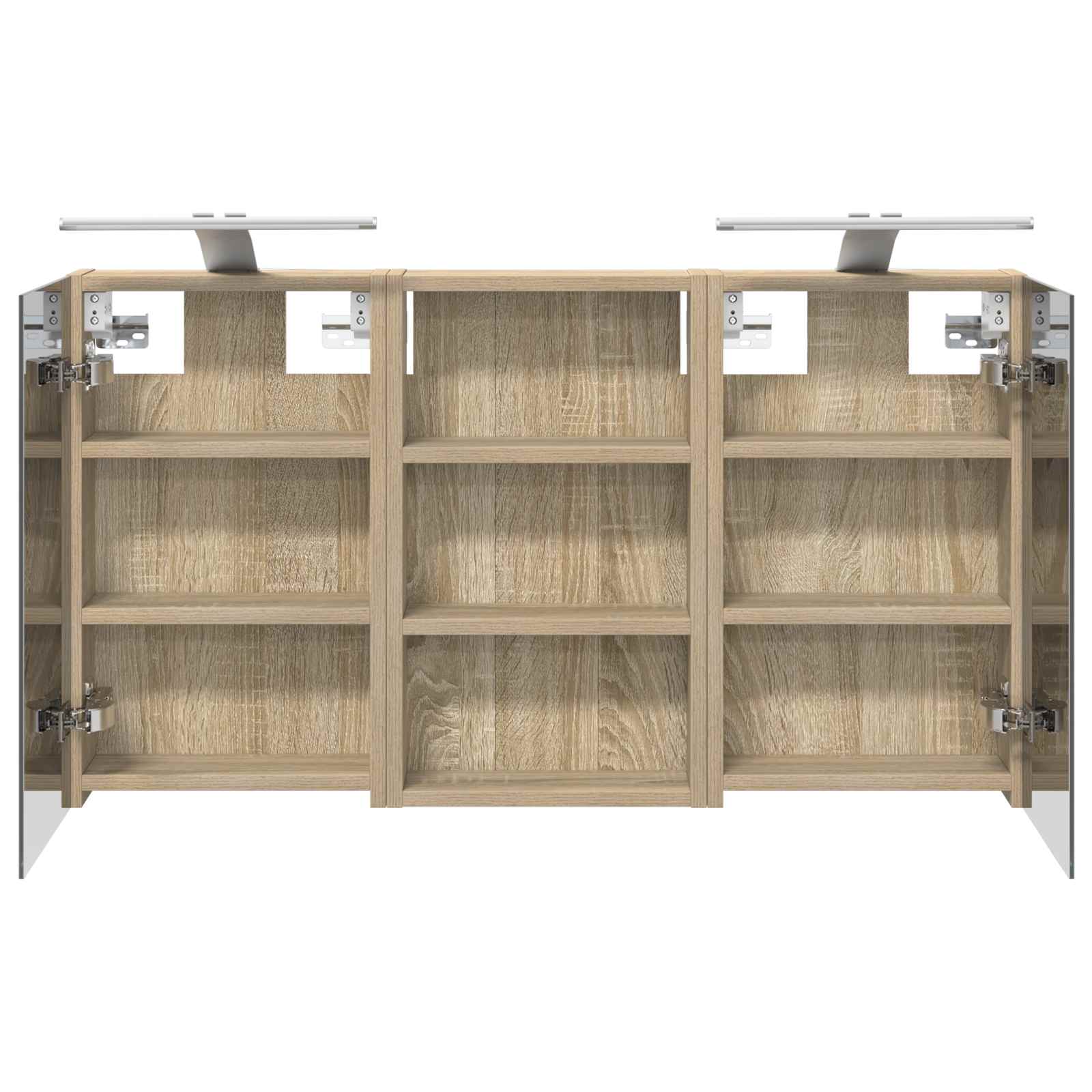 Badezimmerschrank-Set 3 pcs 80 x 10,5 x 50 cm Holzwerkstoff