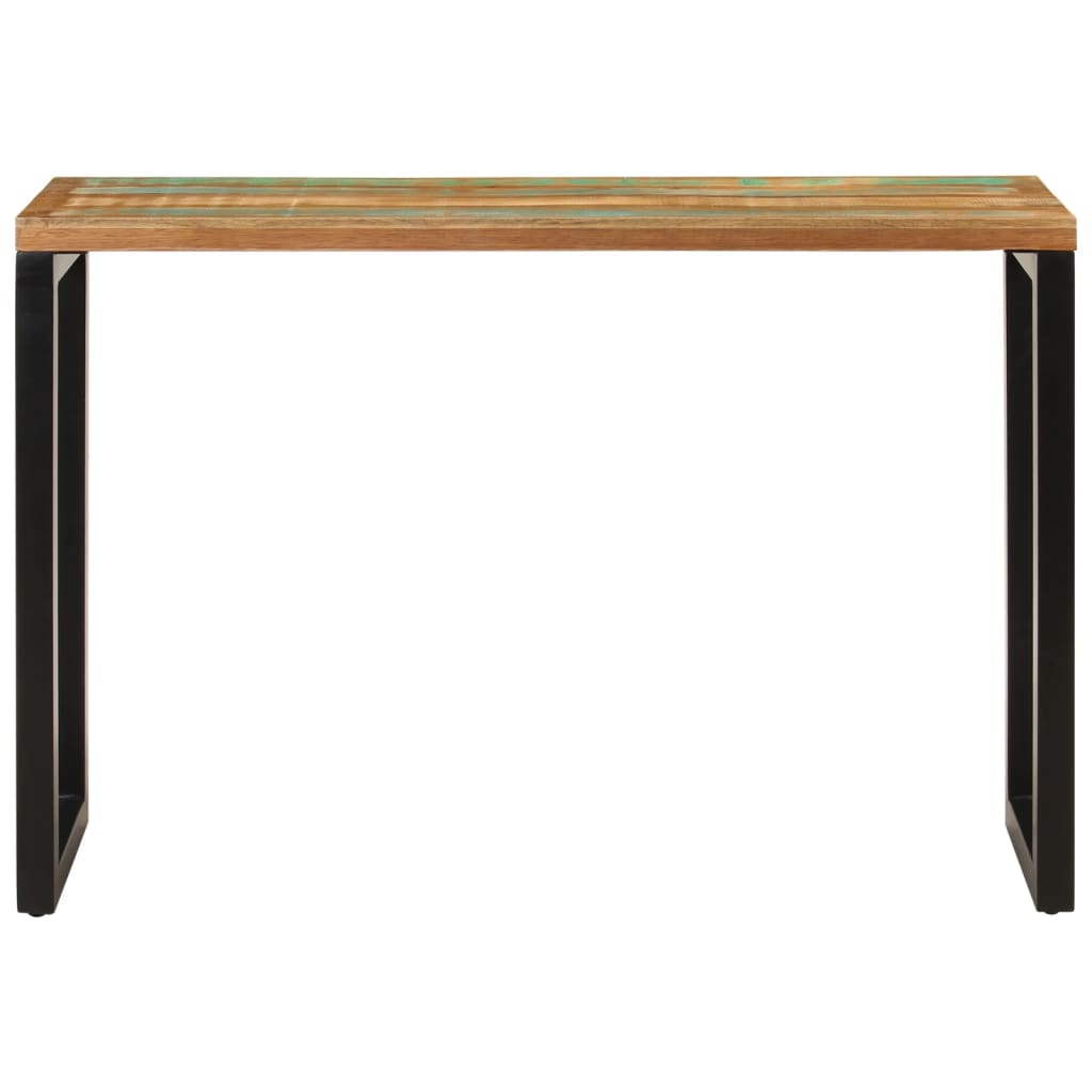 Konsolentisch 120x35x76 cm Stahl und Massivholz Mango