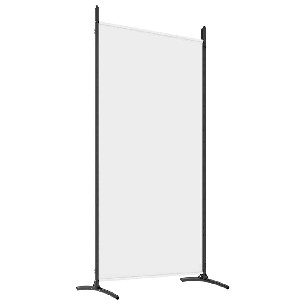 3-tlg. Raumteiler Weiß 260x180 cm Stoff
