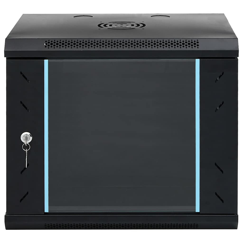 Netzwerkschrank mit Speicher Grau 60 x 45 x 28 cm Stahl