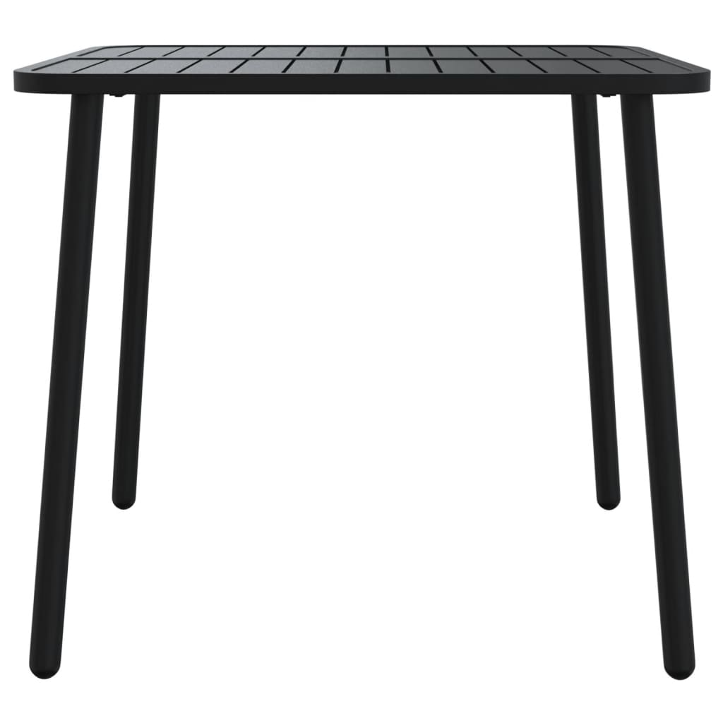 Gartentisch Anthrazit 100x100x71 cm Stahl