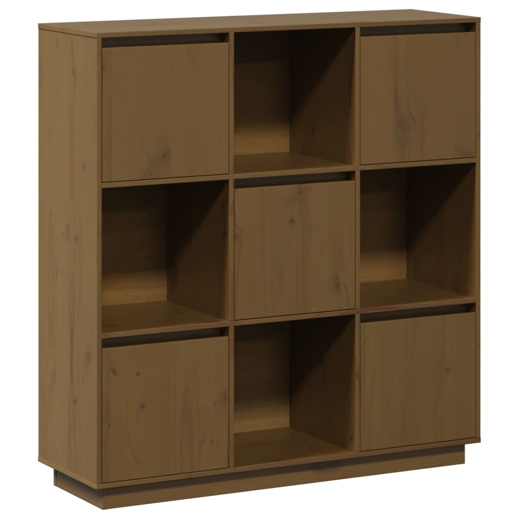 Highboard 110,5x35x117 cm Massivholz Kiefer
