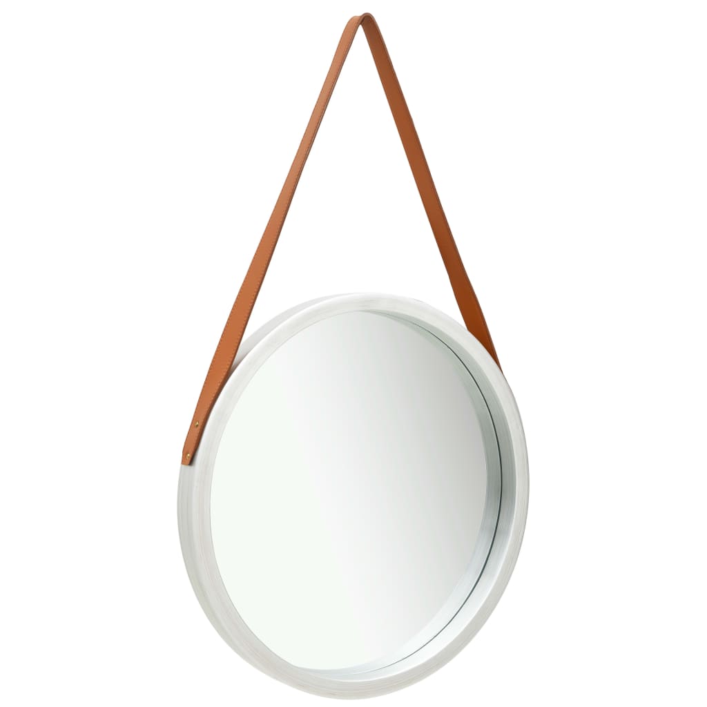 Wandspiegel mit Riemen 60 cm Golden