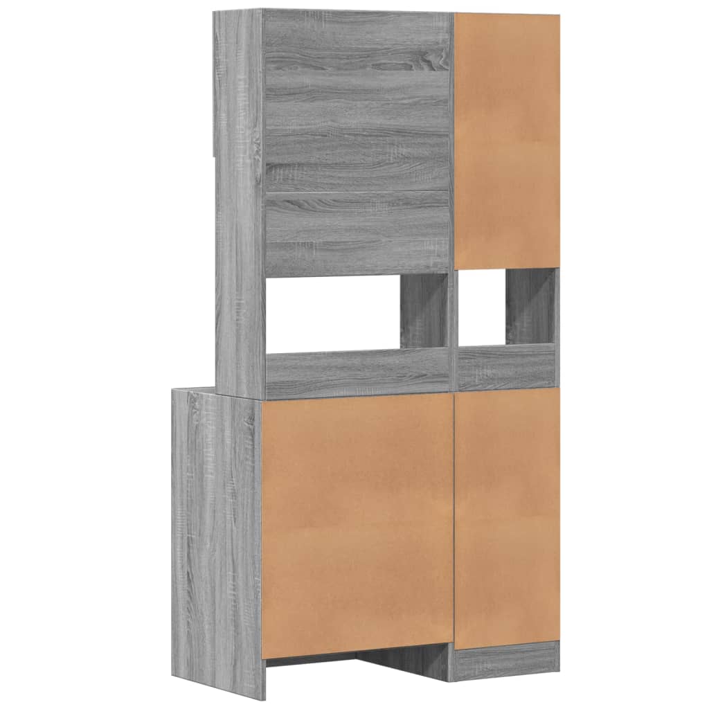 Küchenschrank Weiß 95x50x180 cm Holzwerkstoff