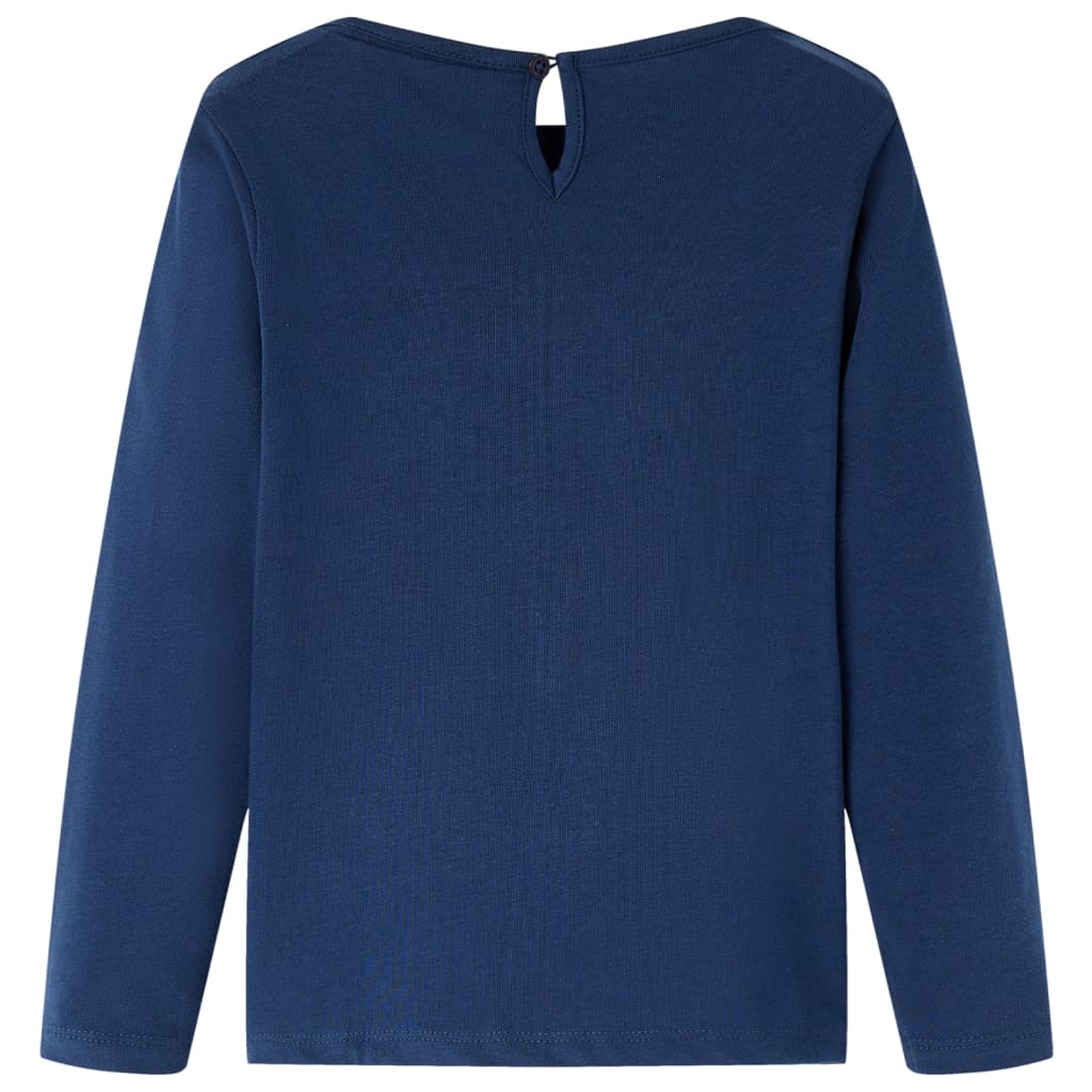 Kinder-Langarmshirt Dunkles Ocker 128