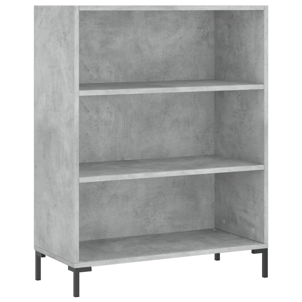 Highboard Hochglanz-Weiß 69,5x34x180 cm Holzwerkstoff