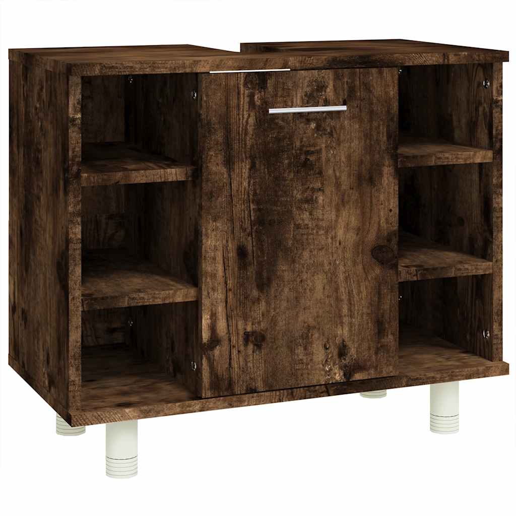 Badezimmerschrank Weiß 60x32x53,5 cm Holzwerkstoff
