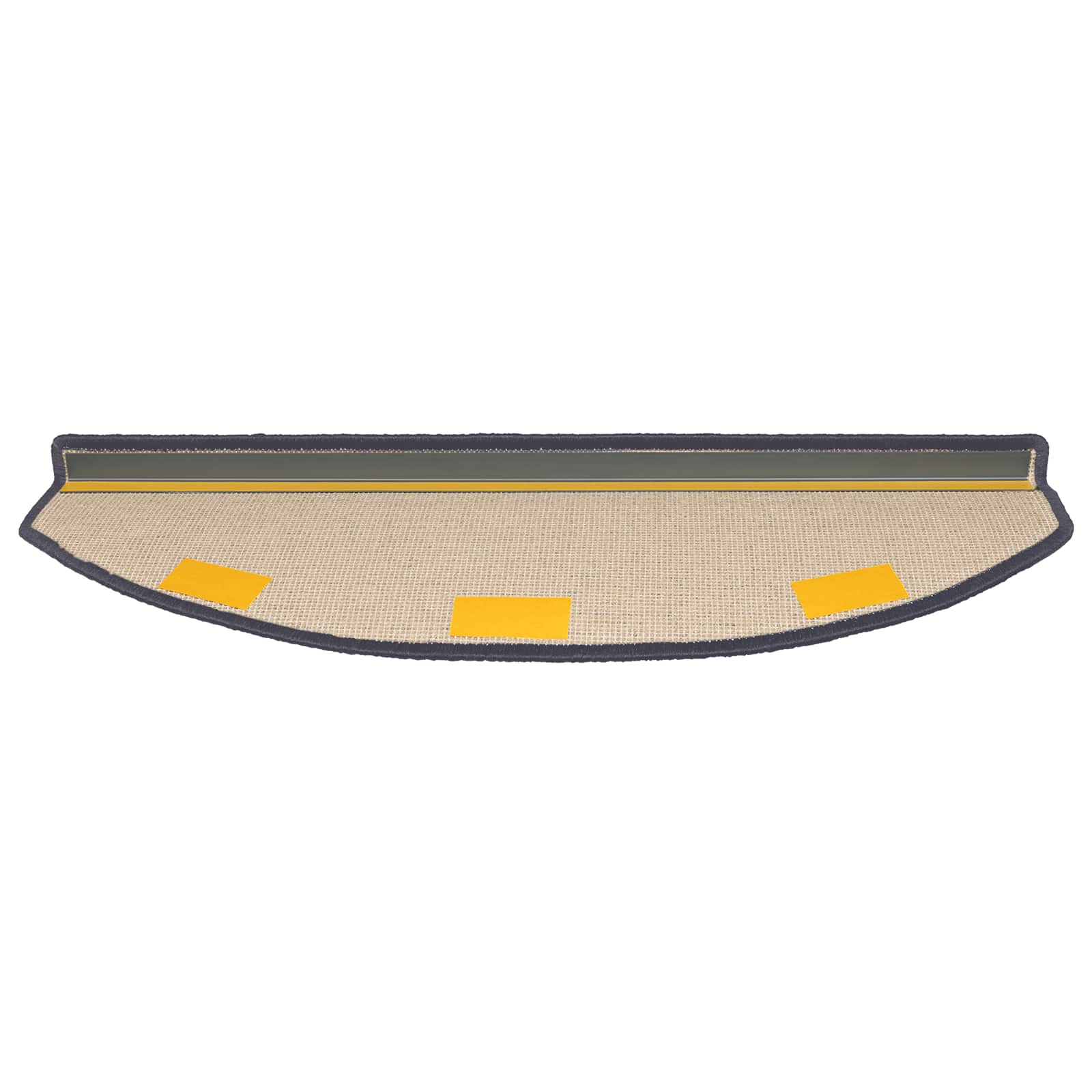 Stufenmatten 15 Stk. 56x17x3 cm Anthrazit Halbrund
