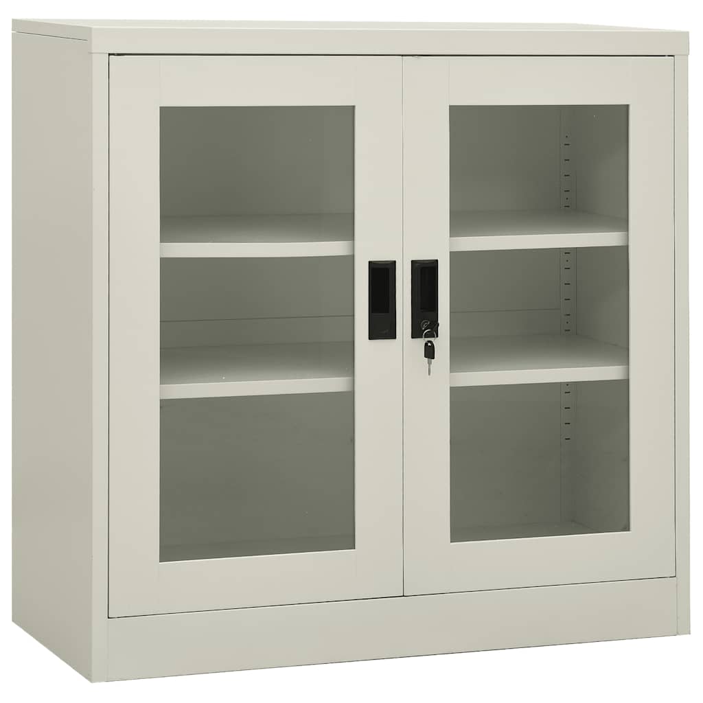Büroschrank Weiß 90x40x70 cm Stahl