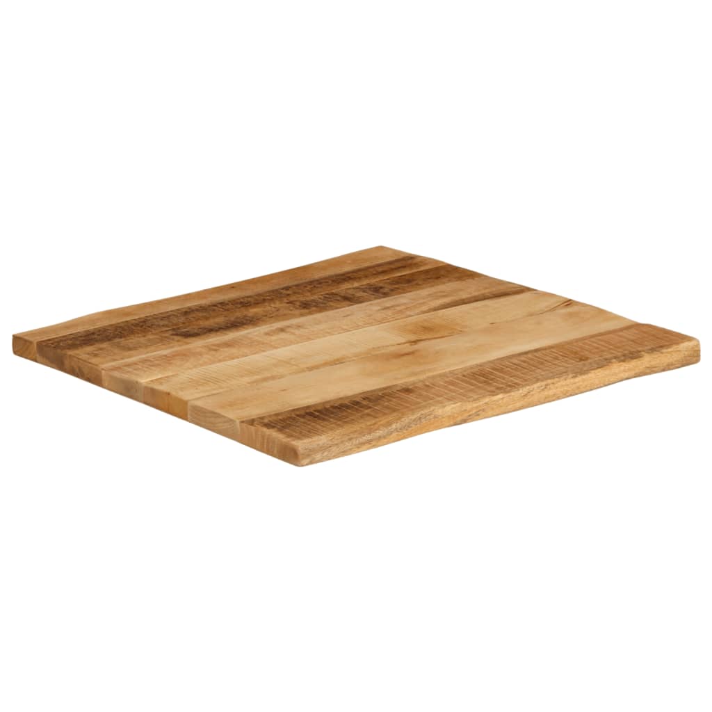 Tischplatte 40x40x2,5 cm Rechteckig Massivholz Akazie Baumkante