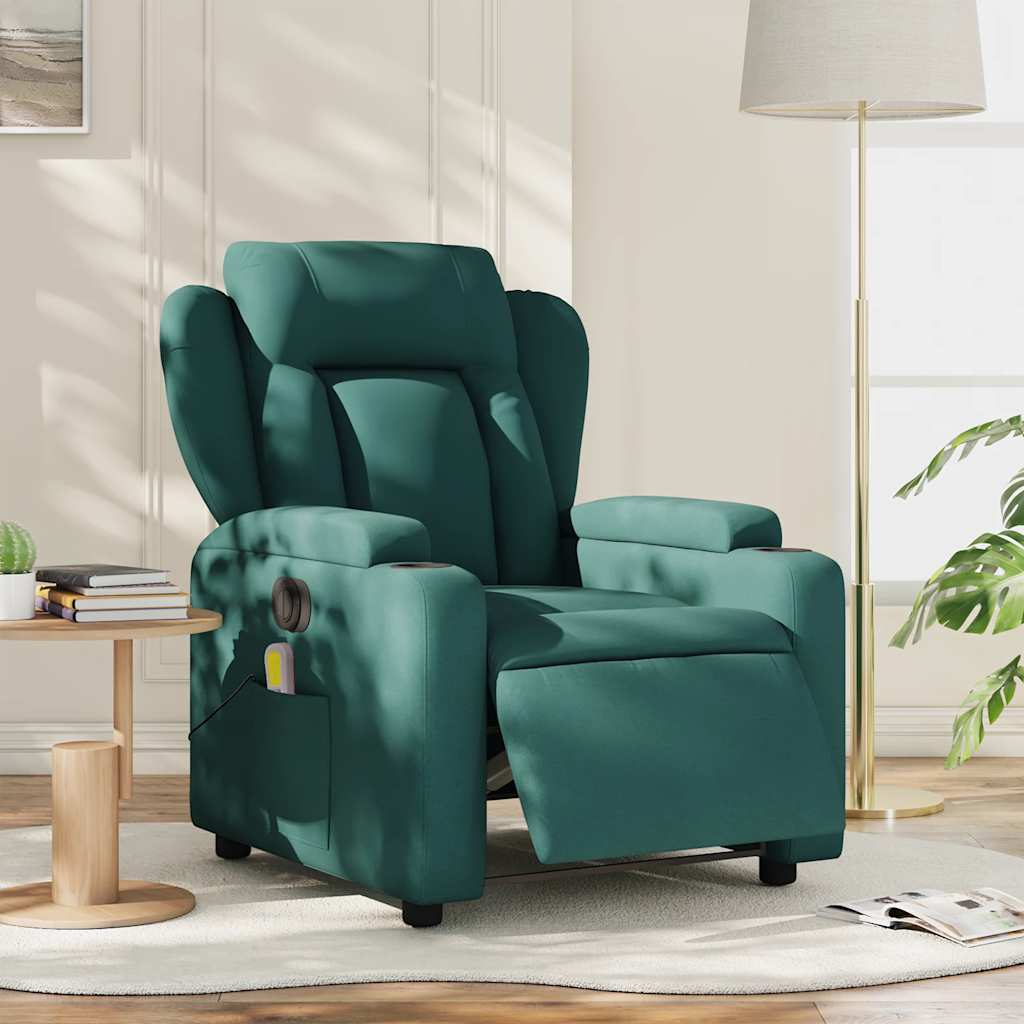 Relaxsessel Elektrisch Hellgrau Stoff