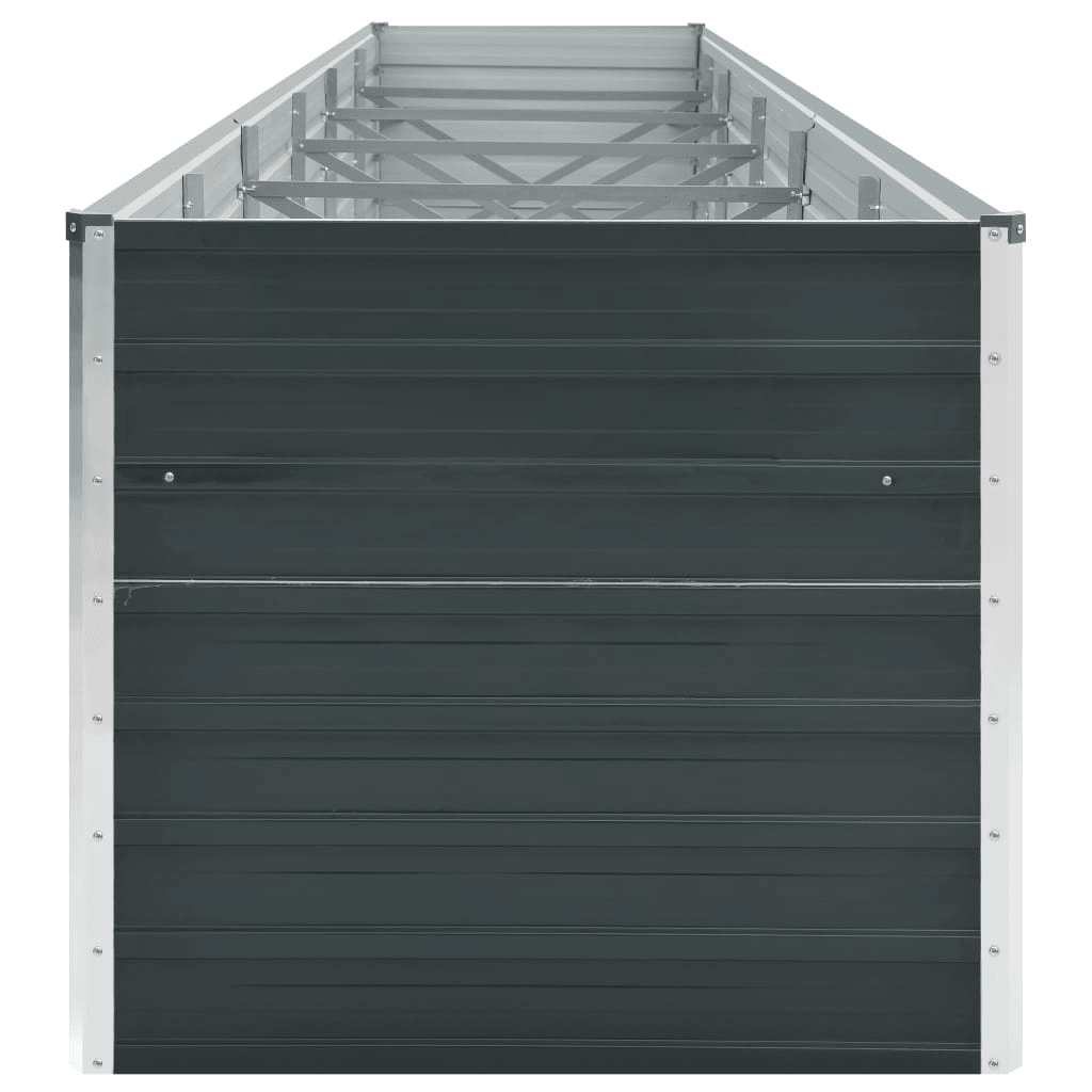 Hochbeet Anthrazit 160 x 80 x 77 cm Verzinkter Stahl