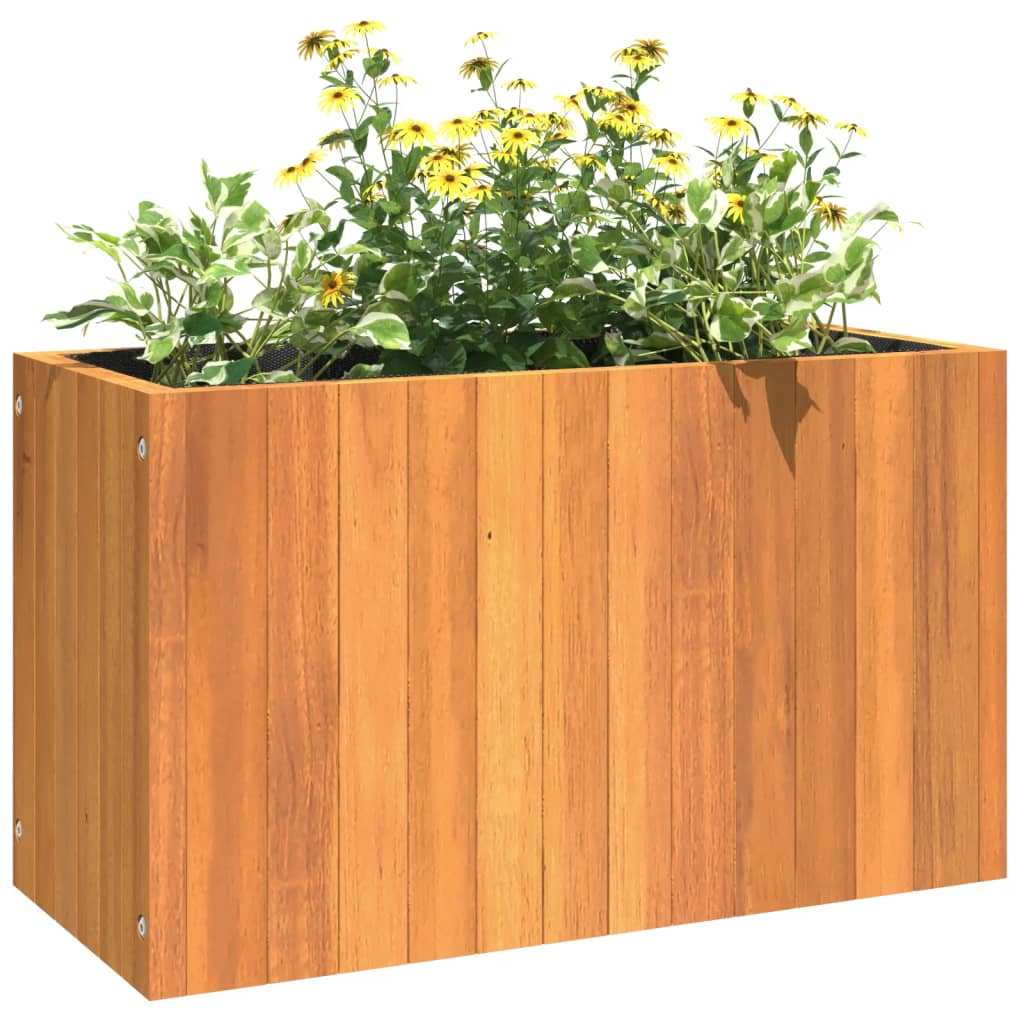 Pflanzkübel 25x25x25 cm Massivholz Akazie