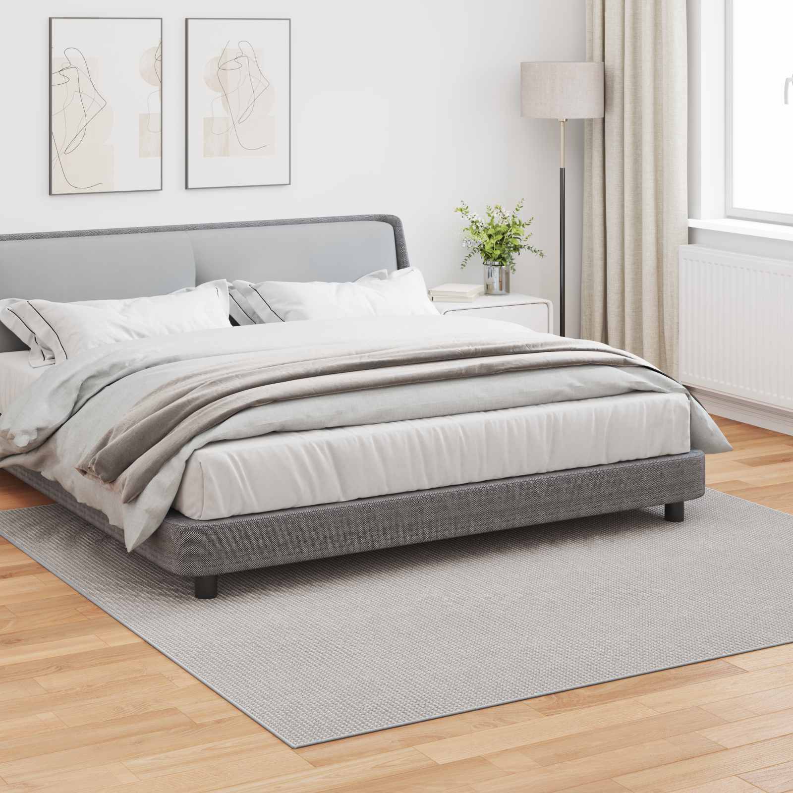 Bereichsteppiche Rechtwinklig LUGO Creme 150 x 80 cm Polyester