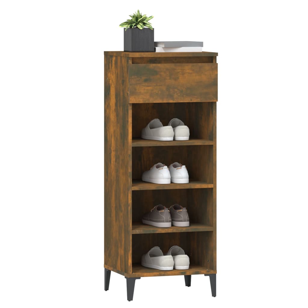 Schuhregal Weiß 40x36x105 cm Holzwerkstoff