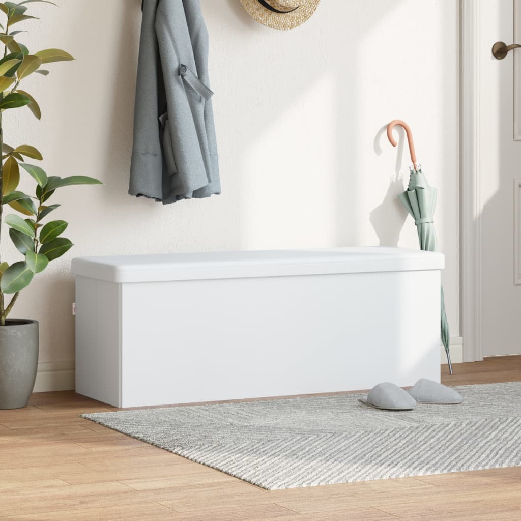 Faltbare Sitzbank mit Stauraum Weinrot PVC