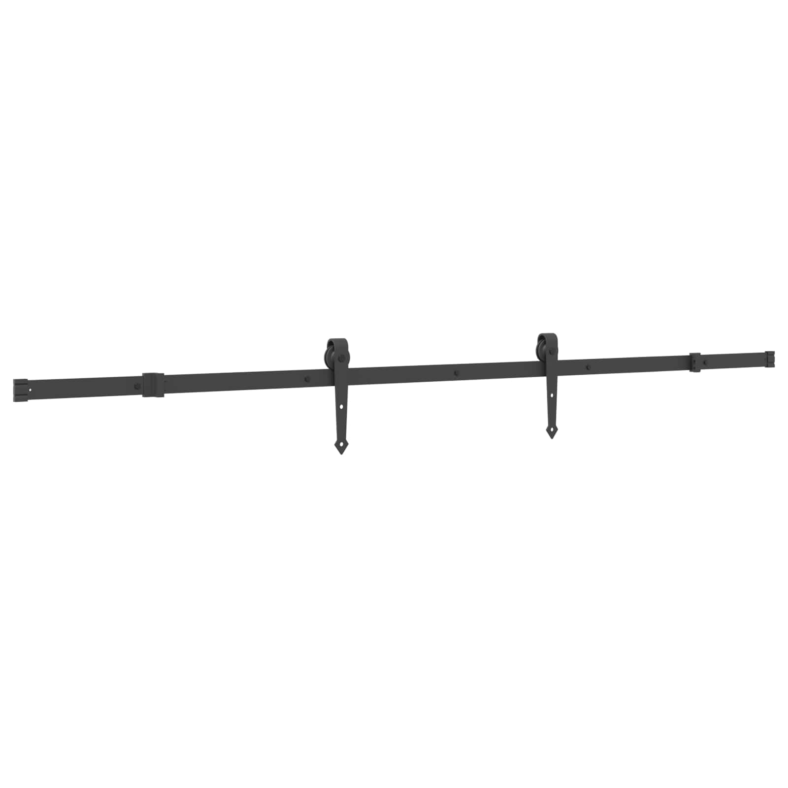 Schiebetür NARVIK Natürlich und Schwarz 70 x 210 cm (152,5 cm)