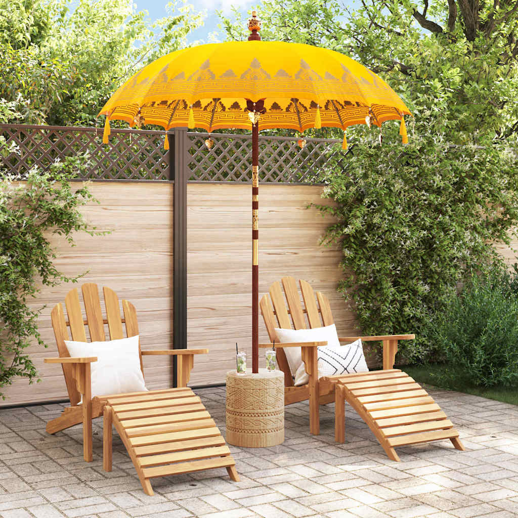 Balinesischer Sonnenschirm Creme 185 x 185 x 260 cm