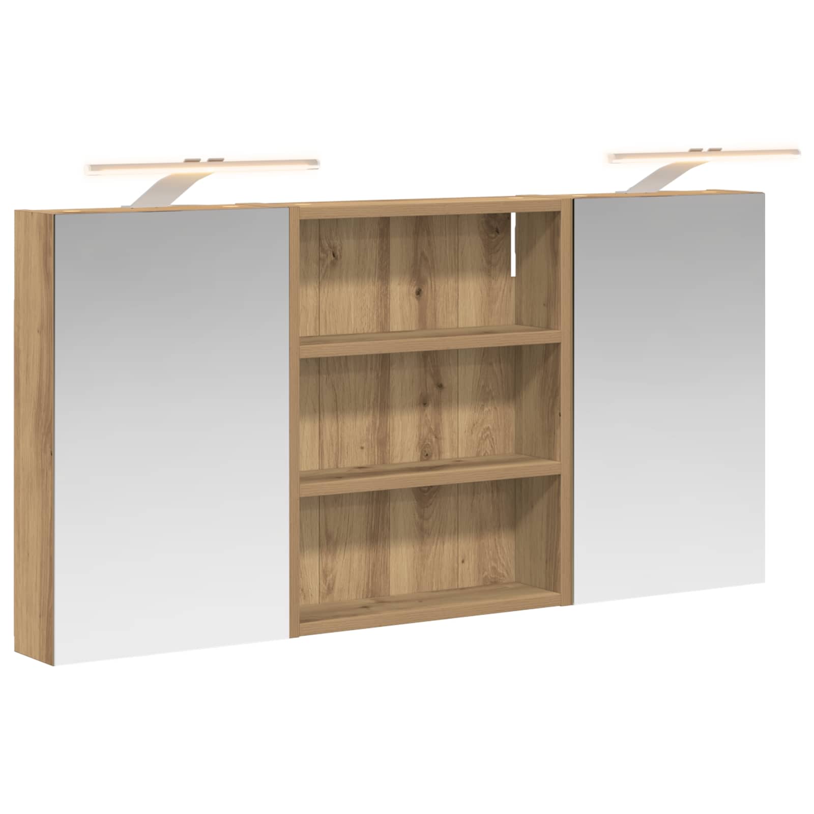 Badezimmerschrank-Set 3 pcs 80 x 10,5 x 50 cm Holzwerkstoff